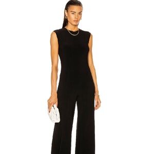 Norma Kamali Black Sleeveless Jumpsuit size Small